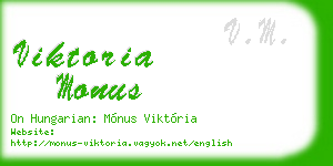 viktoria monus business card